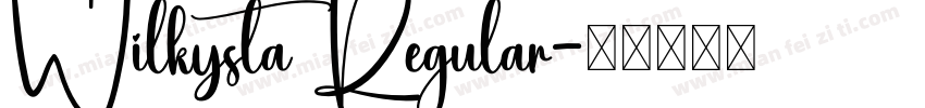 Wilkysta Regular字体转换